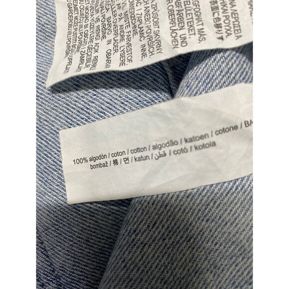 Zara High-Rise Front Patch Pocket Straight Wide Leg Raw Hem Size 6 - Picture 7 of 7